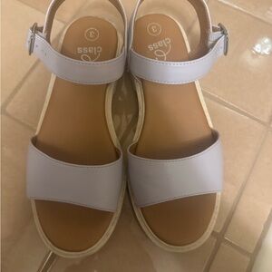 Purple sandals with Adjustable Strap